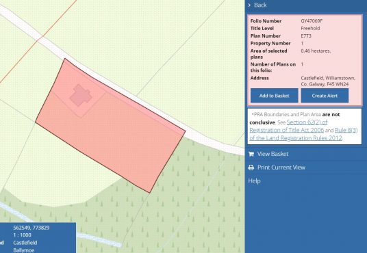 Site for sale Castlefield Trien Castlerea County Roscommon